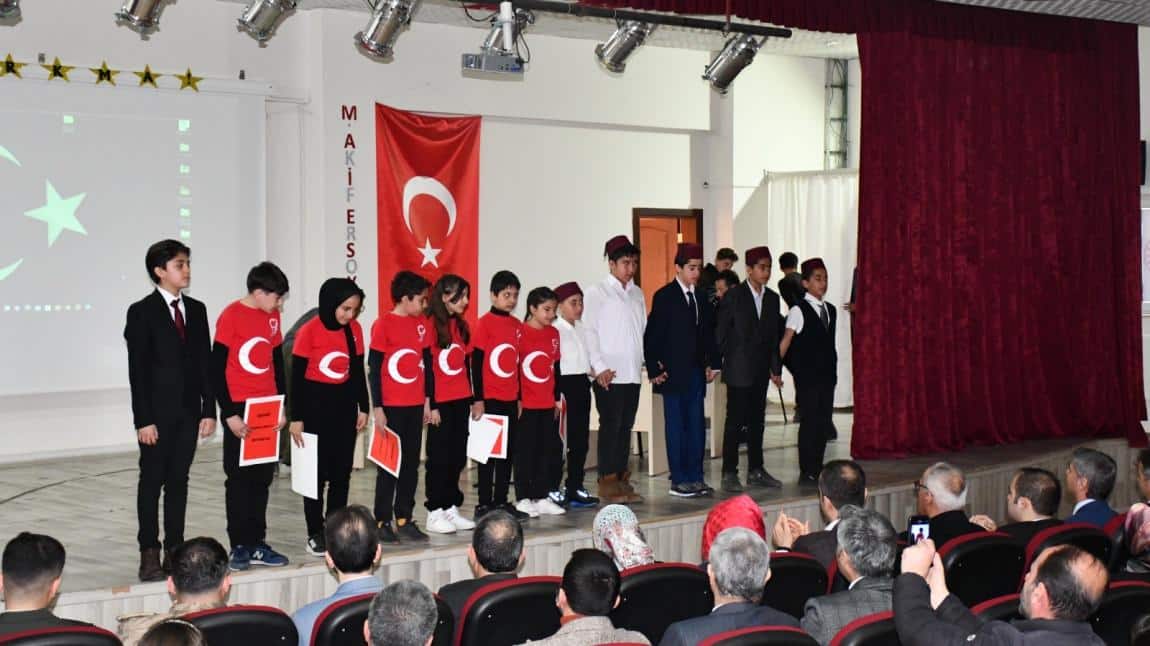 İstiklal Marşı'nın Kabulü ve Mehmet Akif Ersoy' u Anma Programı... 